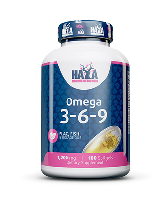 Omega 3-6-9 1200 mg x 100 Softgels Haya Labs