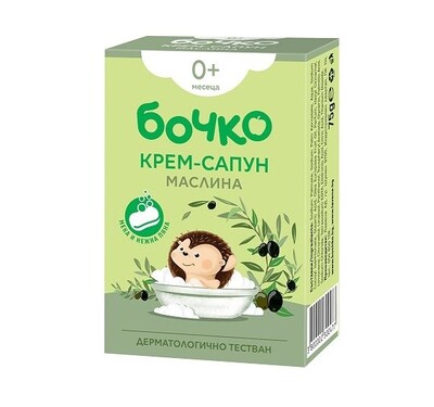 Бочко Крем-сапун с ПАНТЕНОЛ, ЗЕХТИН и ВИТАМИН Е 75гр