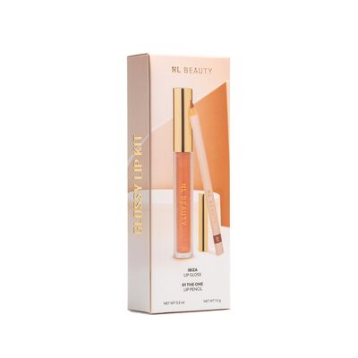 NL BEAUTY GLOSSY LIP KIT - IBIZA + 01 THE ONE