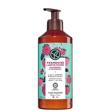 Yves Rocher Ben Nature Мляко за тяло малина и мента 390мл