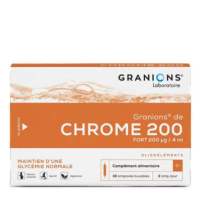 Хром (хлорид) 200 µg, 30 ампули за пиене, 2 ml EA PHARMA