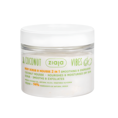 Скраб и мус за тяло 2 в 1 ZIAJA COCONUT VIBES 270 ml