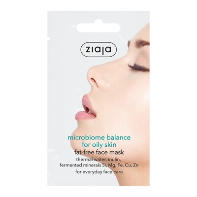 Маска лице микробиом за мазна кожа, саше ZIAJA 7 ml