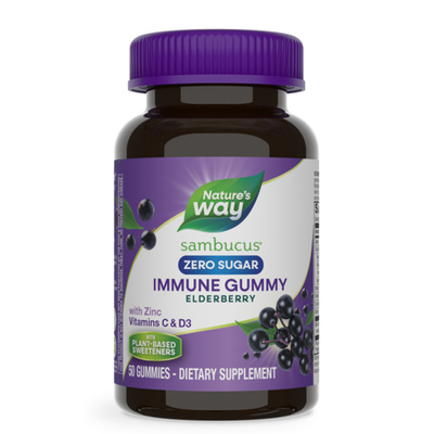 Самбукус Имун  гъми с витамин С, D3 и цинк Nature's Way